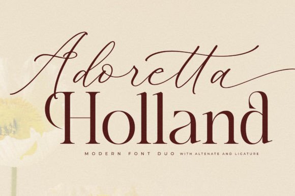 Adoretta Holland Duo: A Stylish Font for Modern Branding