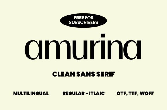 Amurina: A Modern Sans Serif Font for Digital Marketing