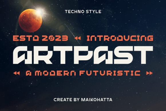 Artpast: A Futuristic Display Font for Modern Marketing