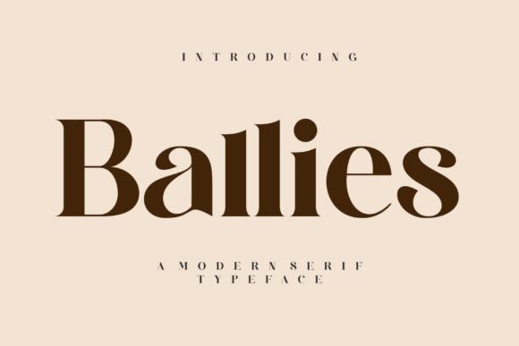 Ballies Serif Font for Handmade Creations