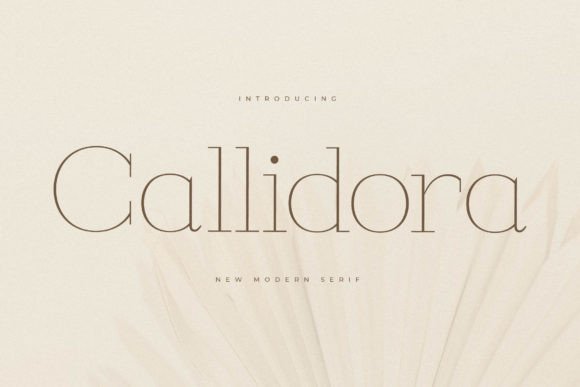 Callidora Serif Font for Elegant Editorial Design