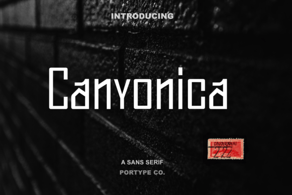 Canyonica: A Modern Font for Handmade Creations