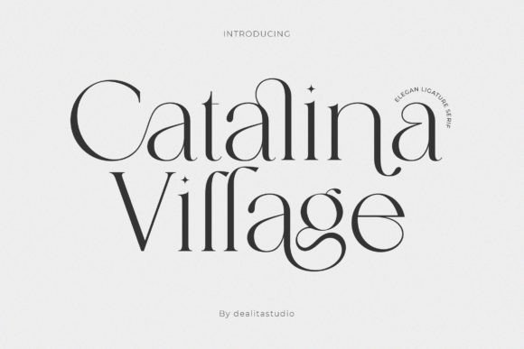 Catalina Village Serif Font for Editorial Design