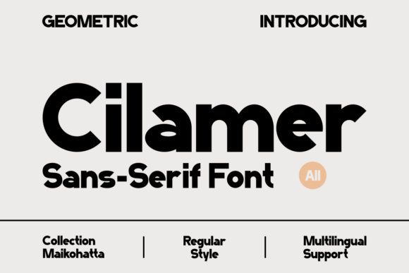 Cilamer: A Modern Sans Serif Font for Polished Branding
