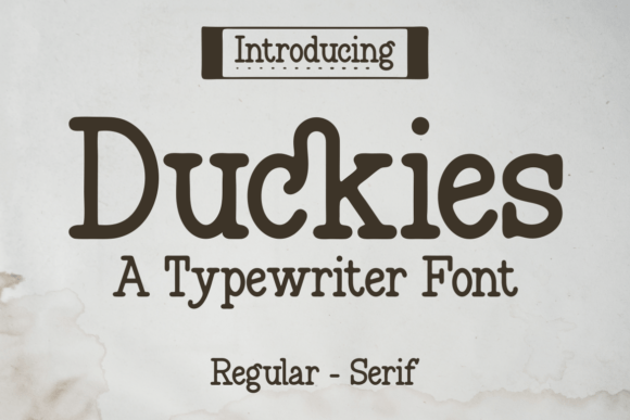 Duckies: A Modern Sans Serif Font for Editorial Design
