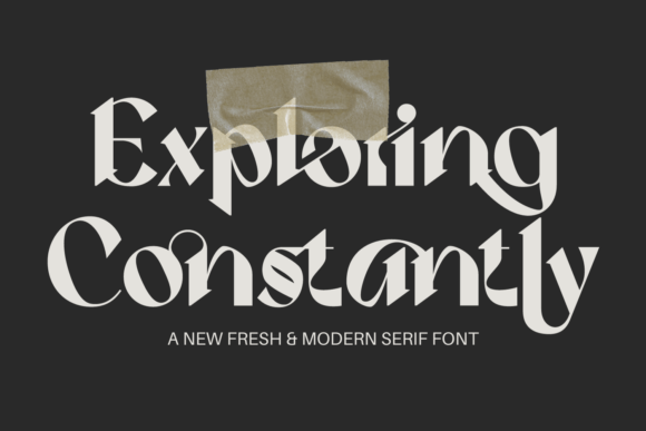 Exploring Constantly Font for Campaign Design