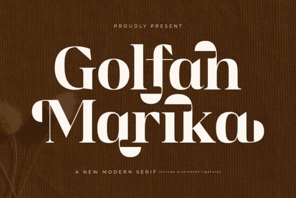 Golfah Marika Serif Typeface for Web Design