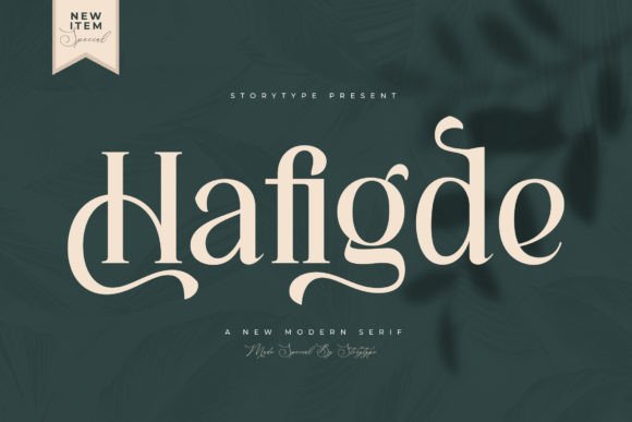 Hafigde: A Stylish Serif Font for Luxury Branding