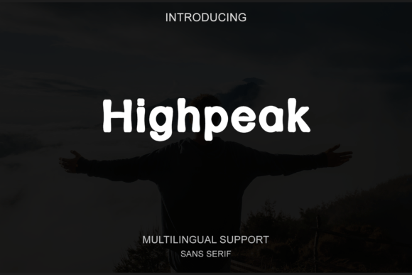 Highpeak: A Modern Sans Serif Font for Editorial Design