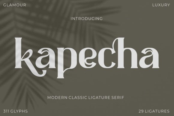 Kapecha: A Modern Serif Font for Bold Branding