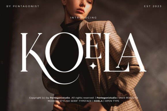 Koela: A Modern Serif Font for Digital Branding