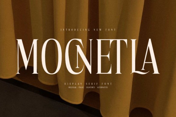 Mocnetla: A Modern Serif Font for Luxury Branding