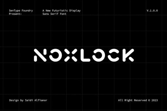 Noxlock: A Modern Sans Serif Font for Bold Editorial Design