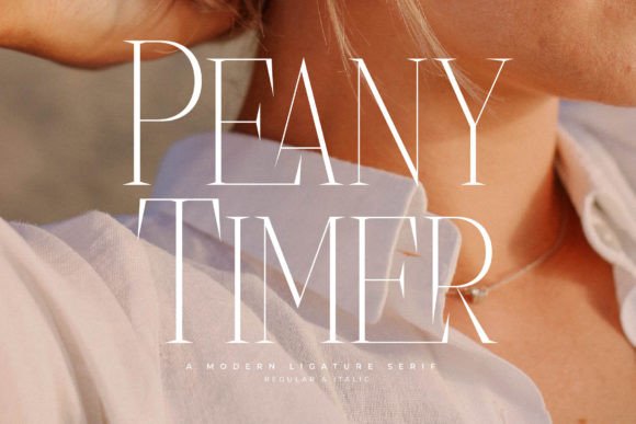 Peany Timer: A Serif Font That Elevates Brand Campaigns