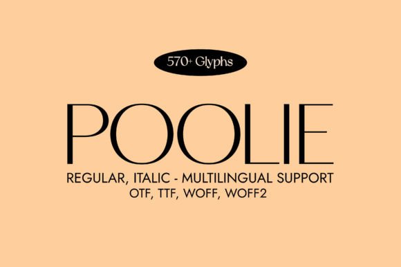 Poolie: A Modern Sans Serif Font for Web Design