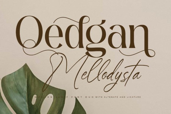 Qedgan Mellodysta: A Serif Font for Elegant Editorial Design