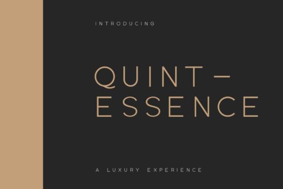 Quintessence: A Modern Sans Serif Font for Web Design