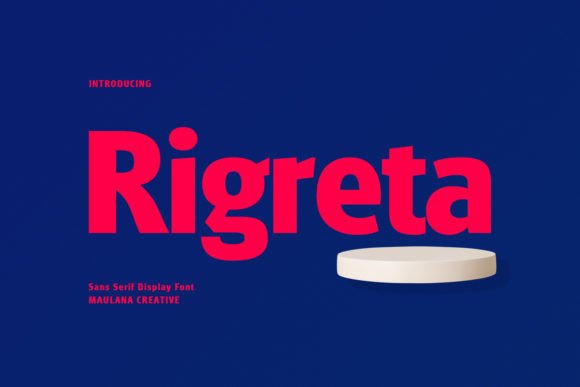 Rigreta: A Bold Sans Serif Font for Digital Branding