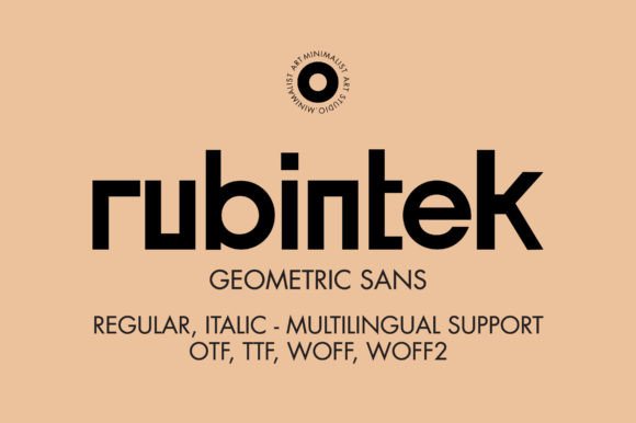 Rubintek: A Minimalist Font for Handmade Creations