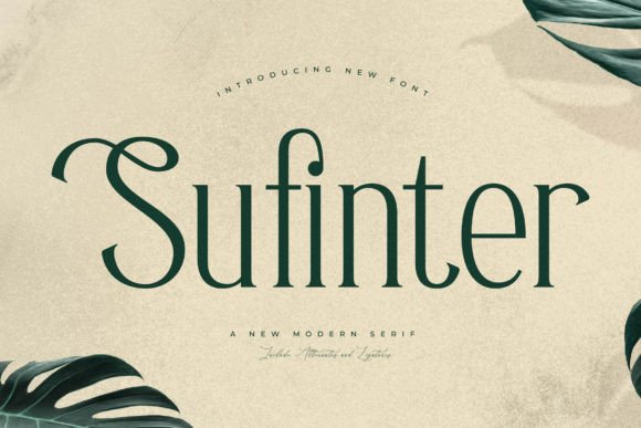 Sufinter Serif Font for Handmade Creations