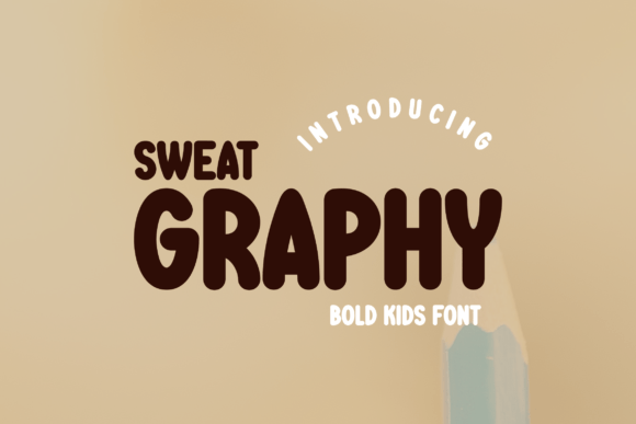 Sweatgraphy Font for Bold Editorial Design